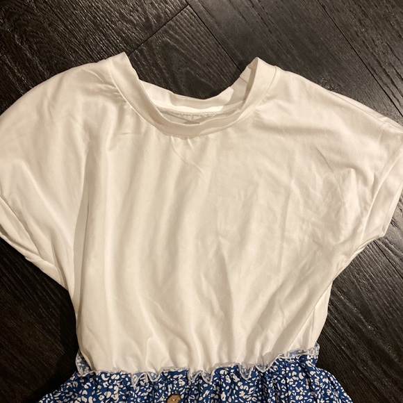 2 IN 1 BUTTON BUTTON DETAIL GRAPHIC PEINT DRESS - Picture 4 of 6